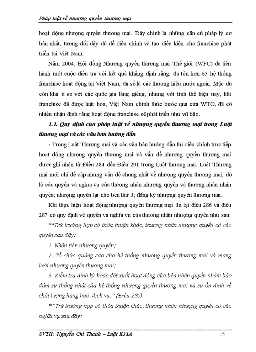 image for page Pháp luật về nhượng quyền thương mại