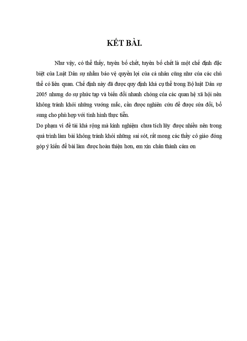 image for page Tuyên bố chết mất tích và hậu quả pháp lí của việc tuyên bố cá nhân mất tích và tuyên bố cá nhân chết
