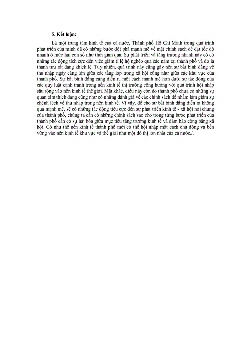 image for page Đảm bảo cân bằng giữa tăng trưởng kinh tế và công bằng xã hội một yêu cầu để phát triển bền vững ở tp hcm