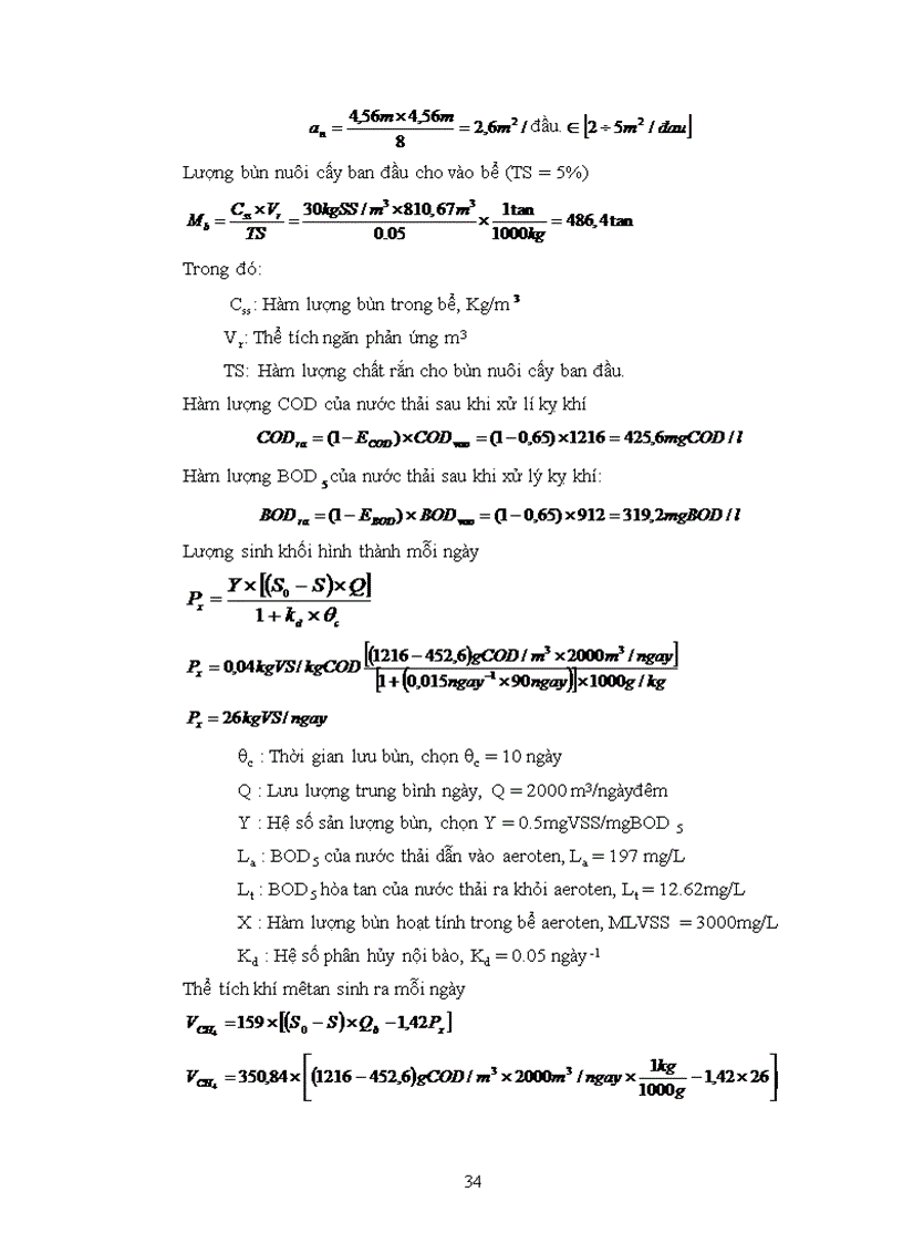 image for page Đồ án xử lý nước thải Tính toán và thiết kế hệ thống xử lý nước thải nhà máy bia bằng phương pháp sinh học