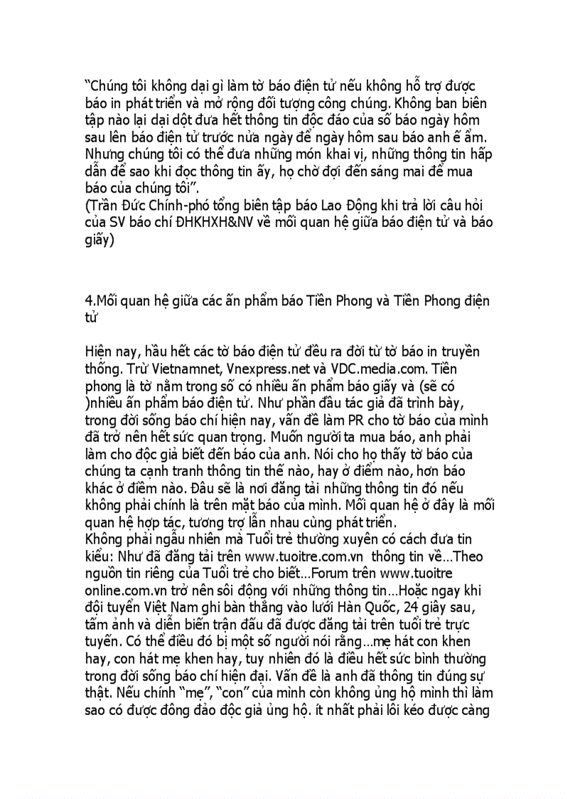 image for page Phát triển website báo tiền phong điện tử trên cơ sở nghiên cứu khảo sát đối tượng bạn đọc