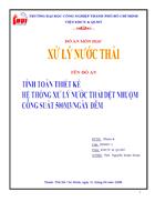 Đồ án xử lý nước thải dệt nhuộm