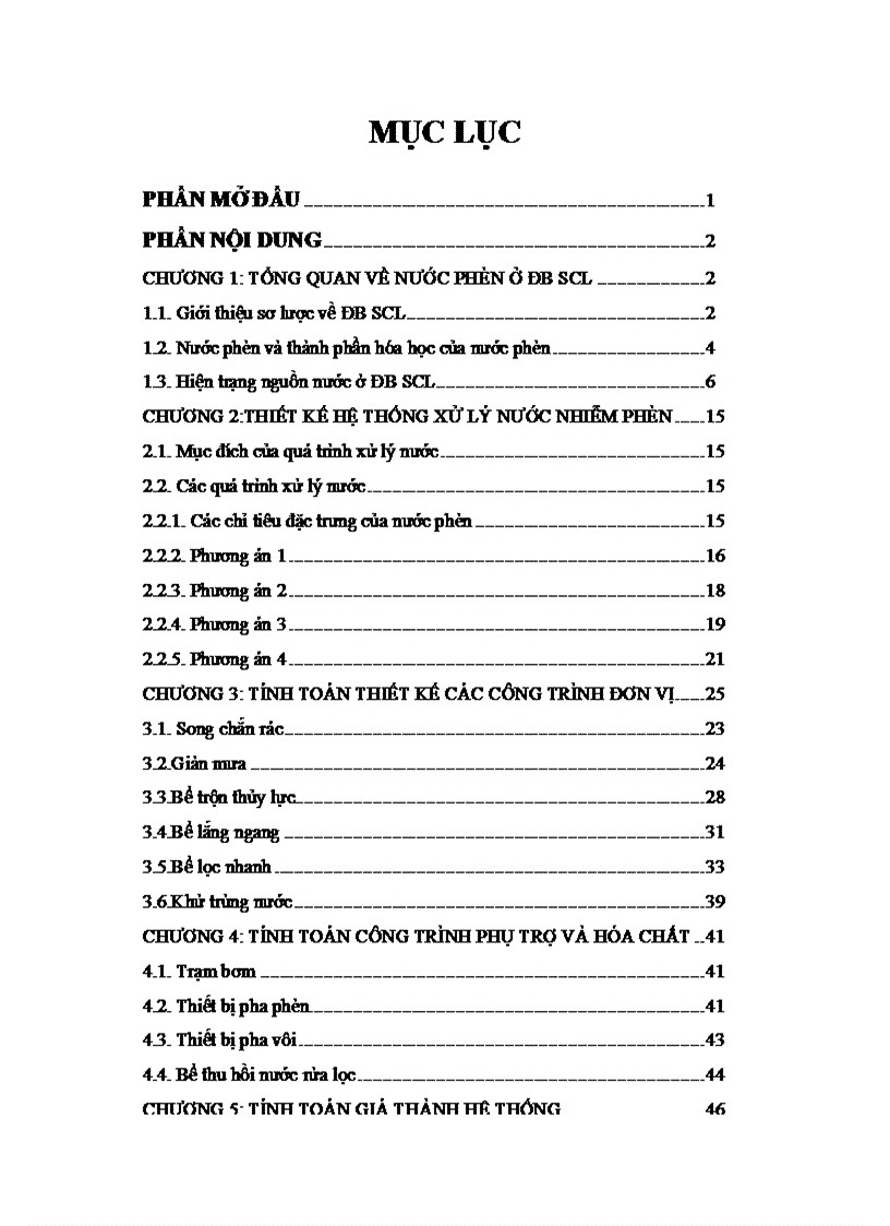 image for page Đồ án xử lý nước nhiễm phèn khu vực Đồng Bằng Sông Cửu Long