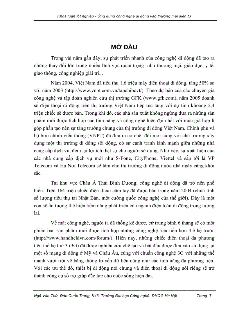 image for page Ứng dụng công nghệ di động vào thương mại điện tử