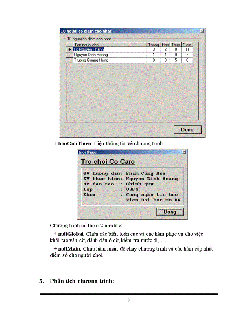 image for page Xây dựng chương trình Trò chơi cờ Caro