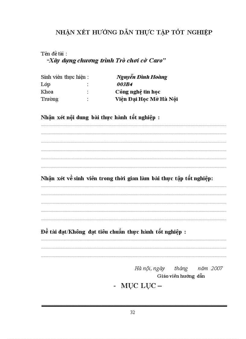 image for page Xây dựng chương trình Trò chơi cờ Caro