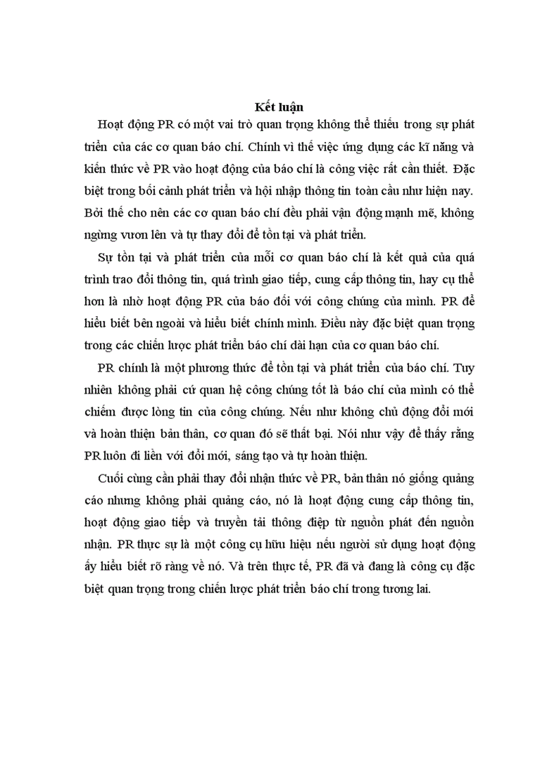 image for page Ứng dụng PR trong cơ quan báo chí