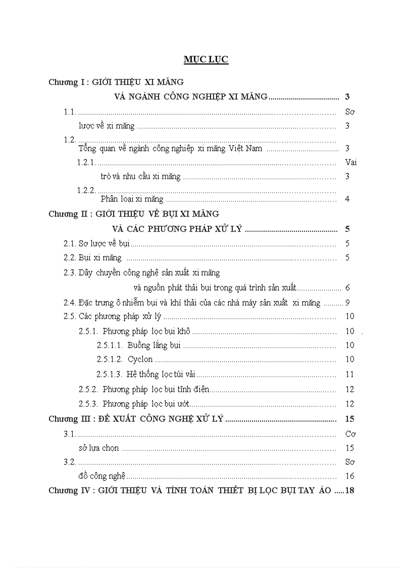 image for page Thiết kế thiết bị lọc bụi tay áo cho nhà máy xi măng