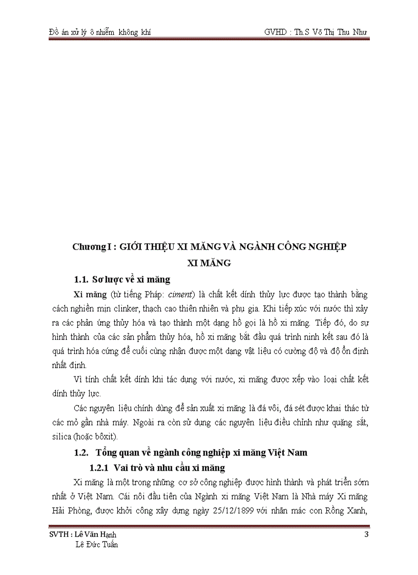 image for page Thiết kế thiết bị lọc bụi tay áo cho nhà máy xi măng