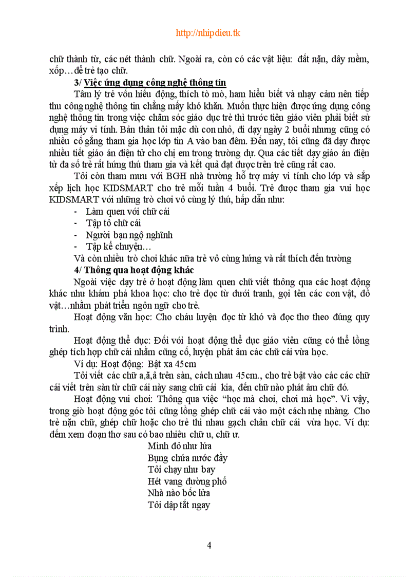 image for page Một số biện pháp nâng cao chất lượng hoạt động làm quen chữ viết cho trẻ mẫu giáo 5 tuổi