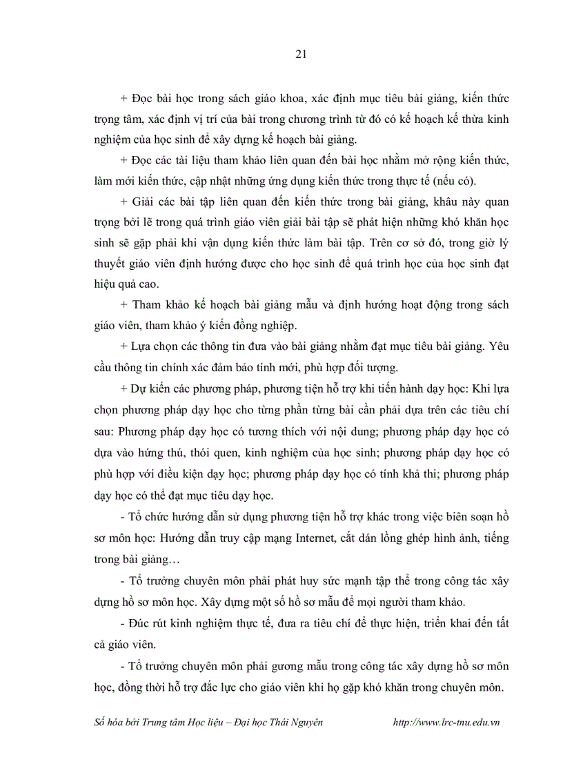 image for page Biện pháp quản lý của tổ trưởng chuyên môn đối với công tác xây dựng hồ sơ môn học của giáo viên trường trung học phổ thông