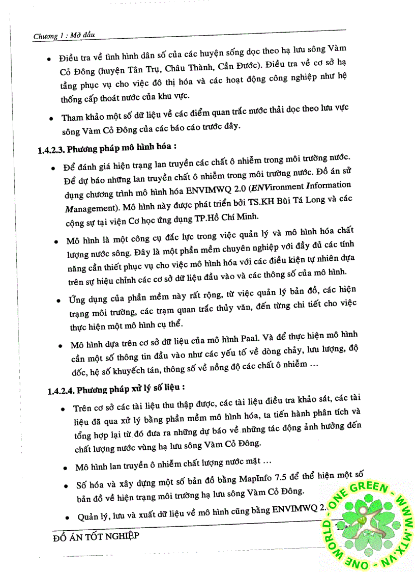 image for page Đánh giá chất lượng nước vùng hạ lưu sông Vàm Cỏ dưới tác động của hoạt động công nghiệp và đô thị hóa