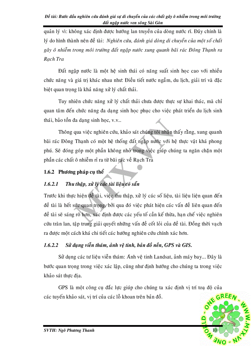 image for page Bước đầu nghiên cứu đánh giá sự di chuyển của các chất gây ô nhiễm trong môi trường đất ngập nước ven sông Sài Gòn