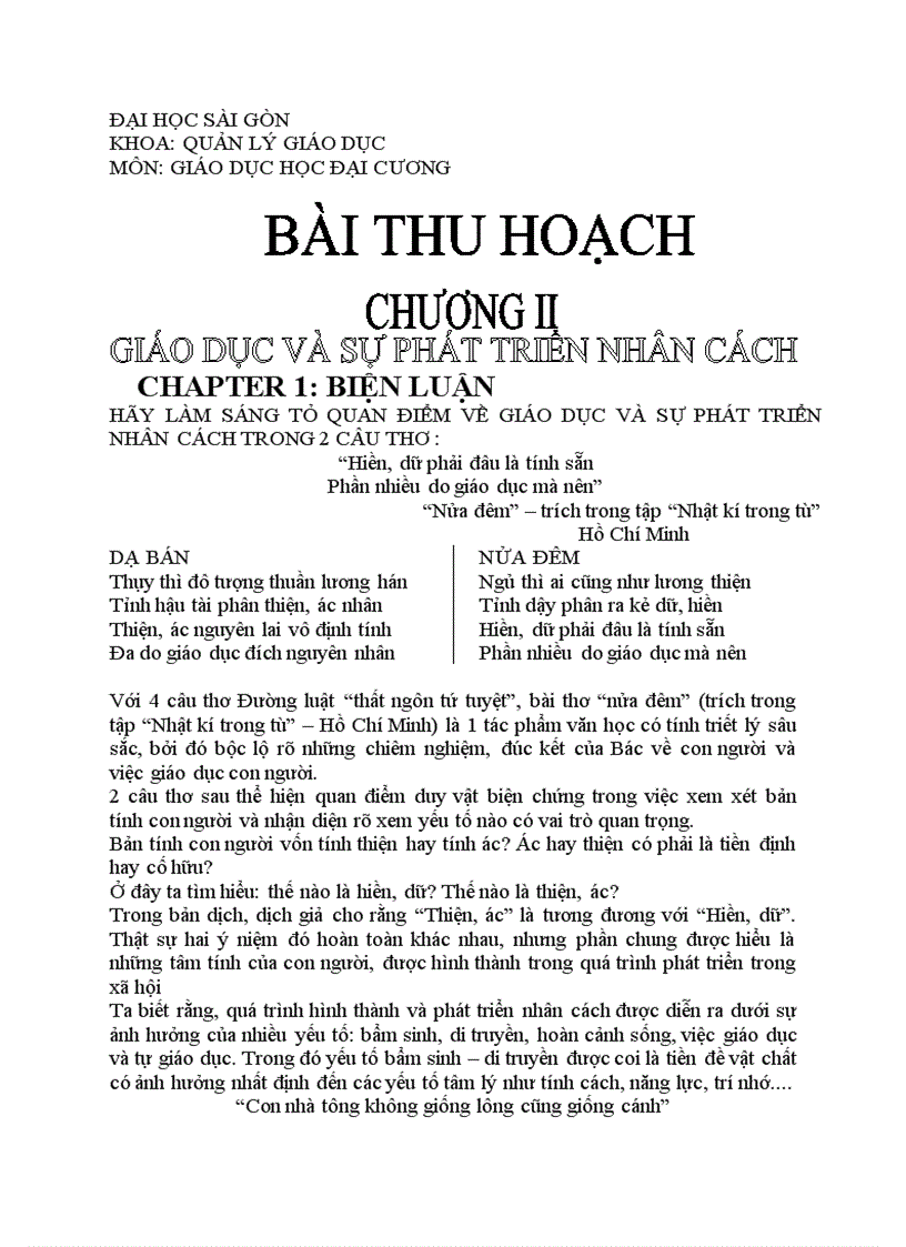 image for page Giáo dục học đại cương Chương 2 Giáo dục và sự phát triển nhân cách