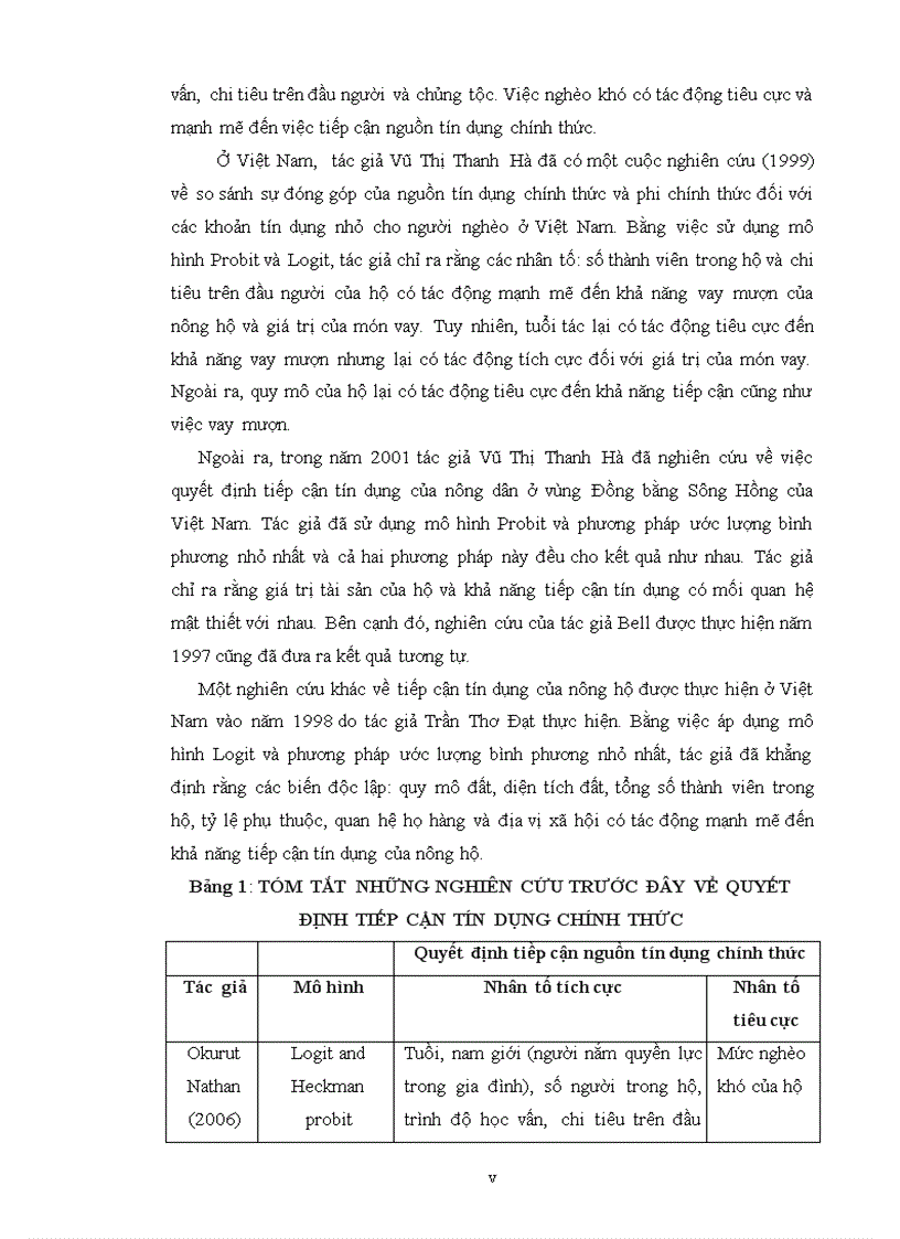 image for page Phân tích các yếu tố ảnh hưởng đến việc tiếp cận tín dụng chính thức và hiệu quả sử dụng vốn vay của nông hộ ở huyện kế sách tỉnh sóc trăng