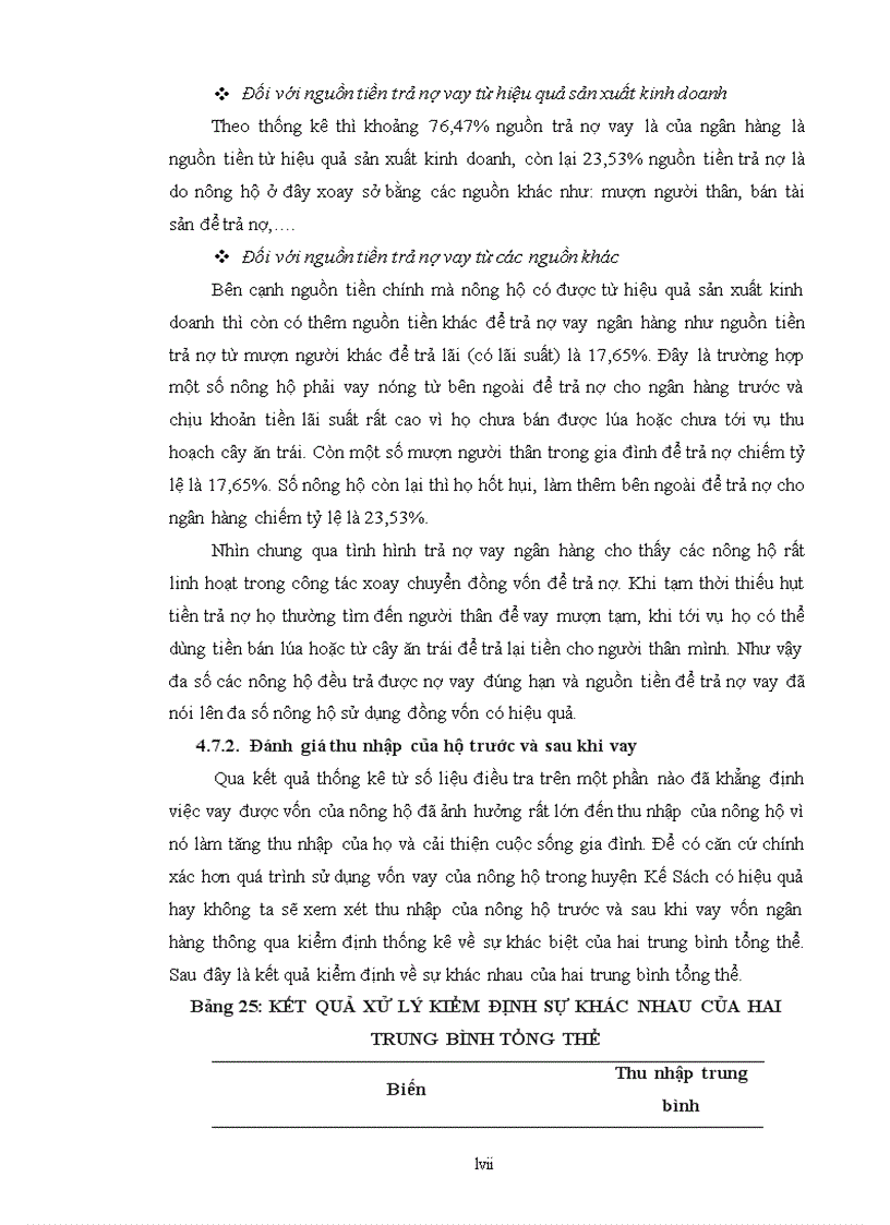 image for page Phân tích các yếu tố ảnh hưởng đến việc tiếp cận tín dụng chính thức và hiệu quả sử dụng vốn vay của nông hộ ở huyện kế sách tỉnh sóc trăng