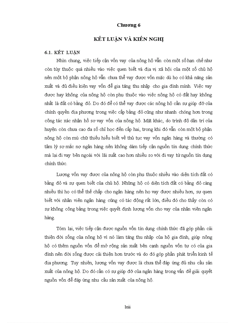 image for page Phân tích các yếu tố ảnh hưởng đến việc tiếp cận tín dụng chính thức và hiệu quả sử dụng vốn vay của nông hộ ở huyện kế sách tỉnh sóc trăng