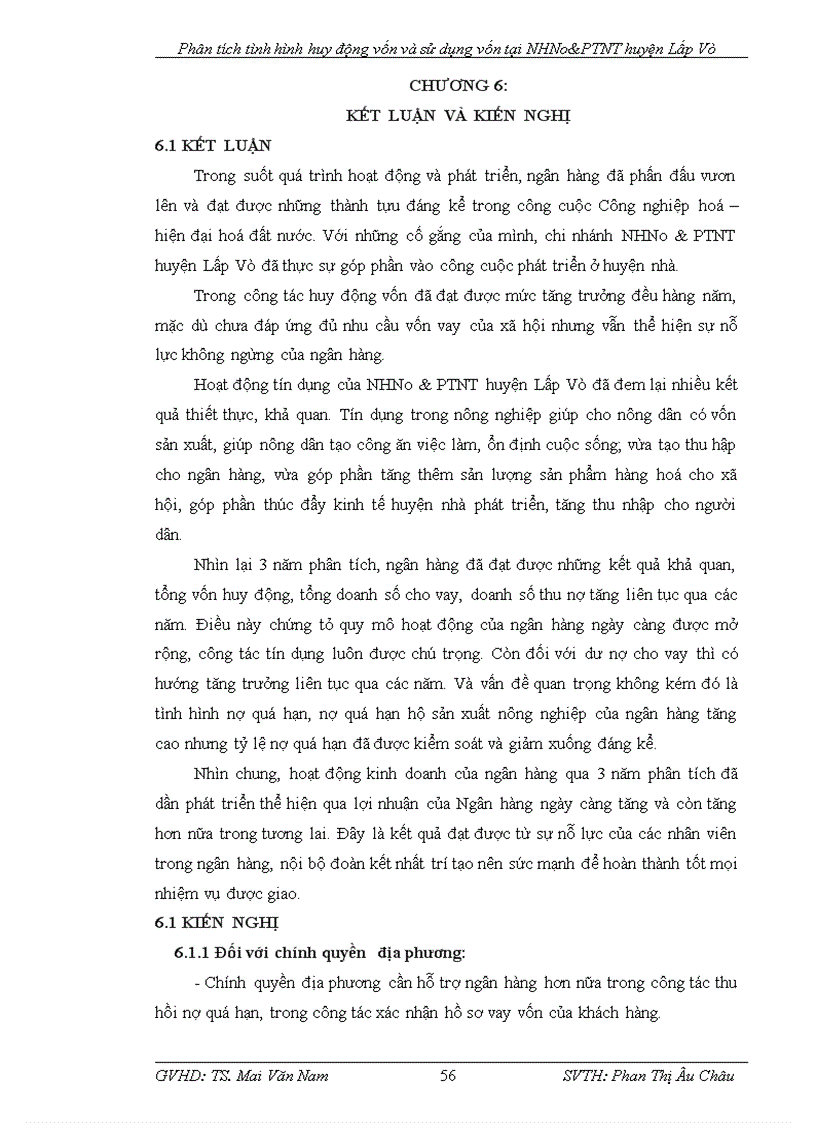 image for page Phân tích tình hình huy động vốn và sử dụng vốn của Ngân hàng Nông Nghiệp Và Phát Triển Nông Thôn Huyện Lấp Vò tỉnh Đồng Tháp