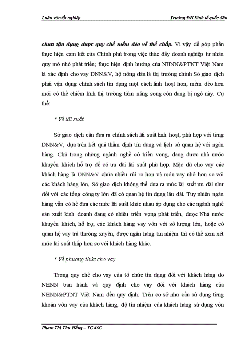 image for page Giải pháp mở rộng tín dụng đối với các doanh nghiệp nhỏ và vừa tại Sở giao dịch Ngân hàng nông nghiệp và phát triển nông thôn Việt Nam