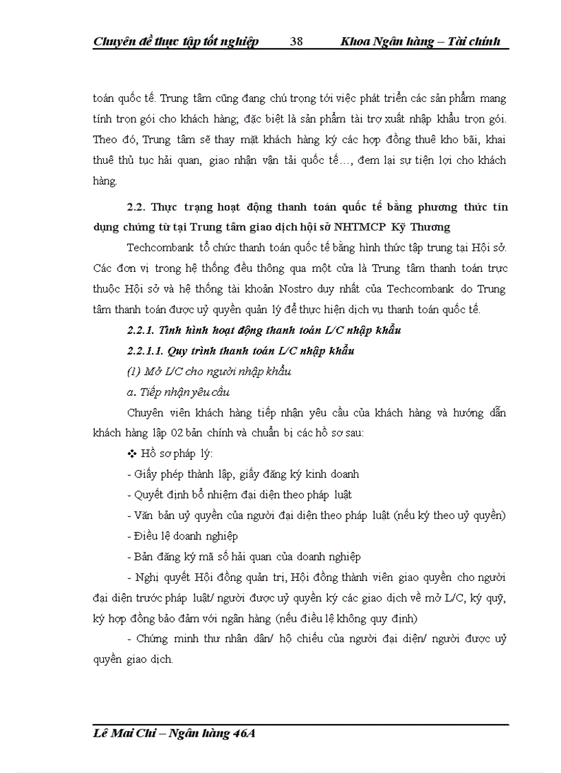 image for page Giải pháp phát triển nghiệp vụ thanh toán quốc tế bằng phương thức tín dụng chứng từ tại Trung tâm giao dịch Hội sở Ngân hàng thương mại cổ phần Kỹ Thương Việt Nam
