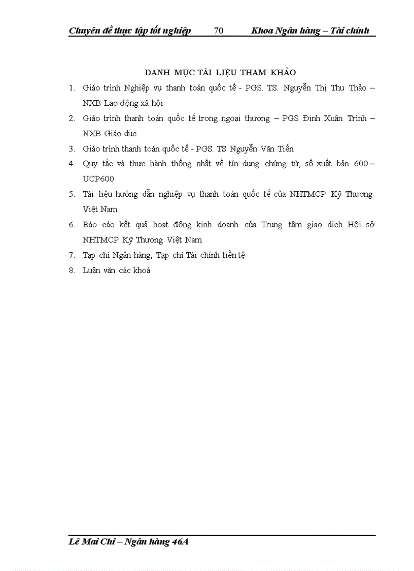 image for page Giải pháp phát triển nghiệp vụ thanh toán quốc tế bằng phương thức tín dụng chứng từ tại Trung tâm giao dịch Hội sở Ngân hàng thương mại cổ phần Kỹ Thương Việt Nam