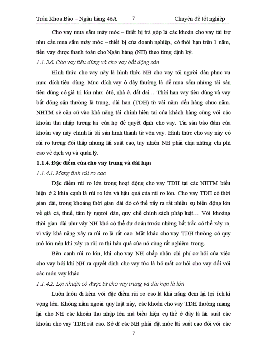 image for page Nâng cao chất lượng tín dụng trung và dài hạn đối với doanh nghiệp tại ngân hàng thương mại cổ phần Quân Đội Chi Nhánh Điện Biên Phủ