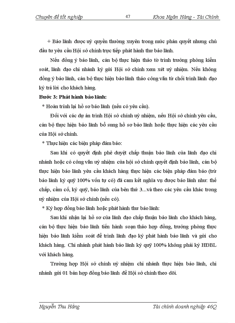 image for page Giải pháp nâng cao chất lượng hoạt động bảo lãnh tại Chi nhánh Ngân hàng Ngoại thương Hà nội
