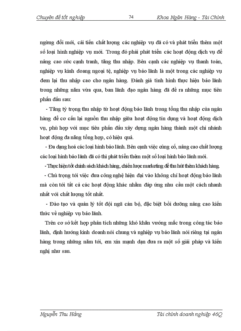 image for page Giải pháp nâng cao chất lượng hoạt động bảo lãnh tại Chi nhánh Ngân hàng Ngoại thương Hà nội