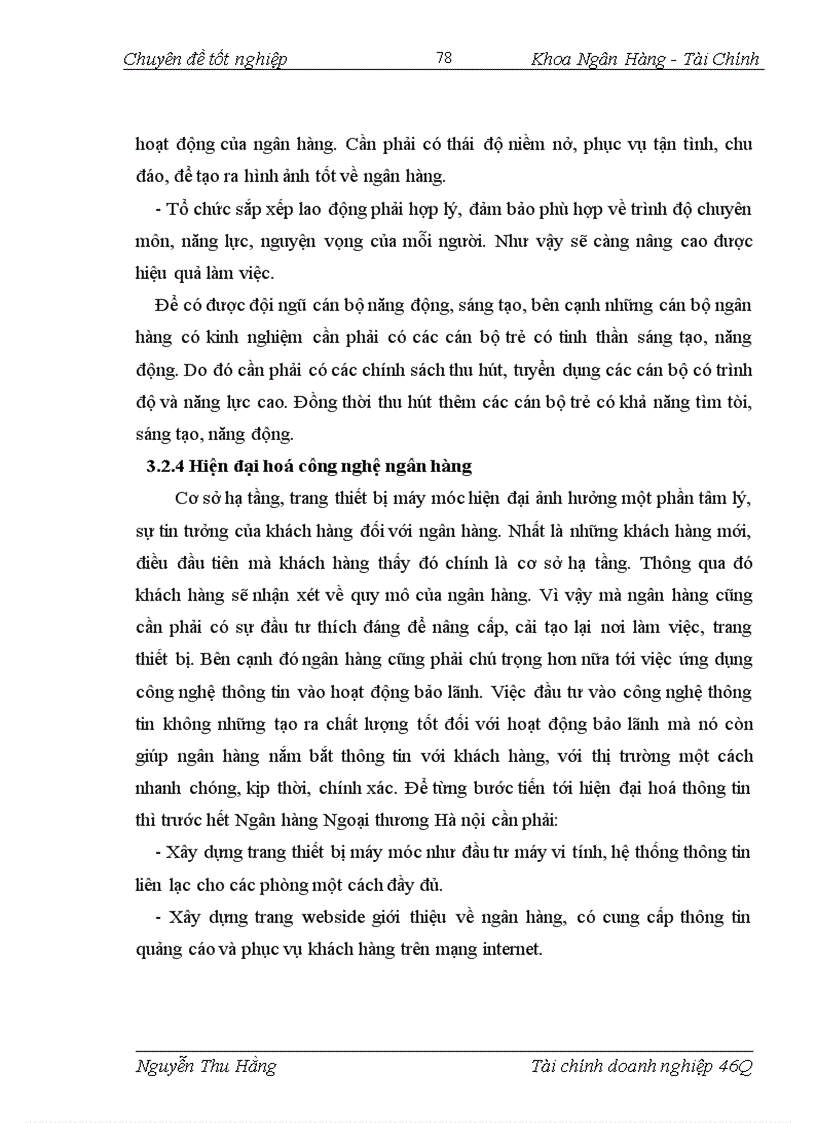 image for page Giải pháp nâng cao chất lượng hoạt động bảo lãnh tại Chi nhánh Ngân hàng Ngoại thương Hà nội