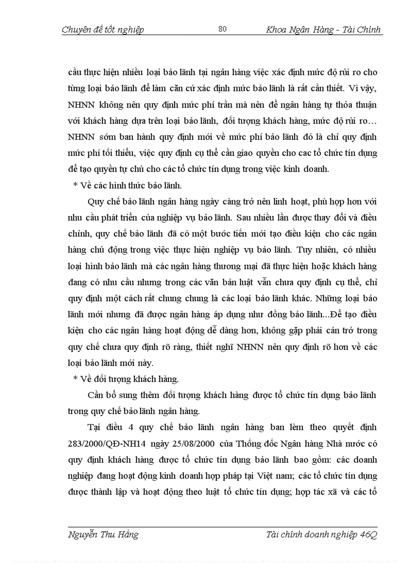 image for page Giải pháp nâng cao chất lượng hoạt động bảo lãnh tại Chi nhánh Ngân hàng Ngoại thương Hà nội