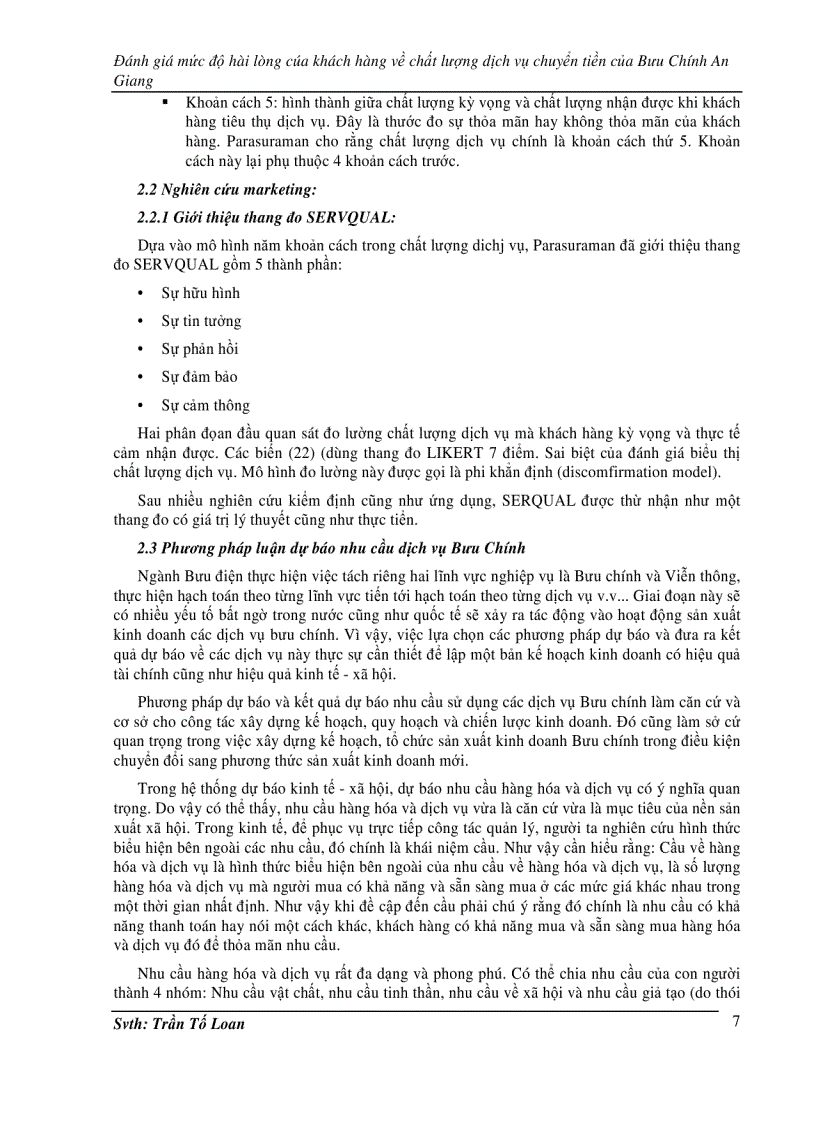 image for page Đánh giá mức độ hài lòng chất lượng dịch vụ Bưu chính viễn thông AG