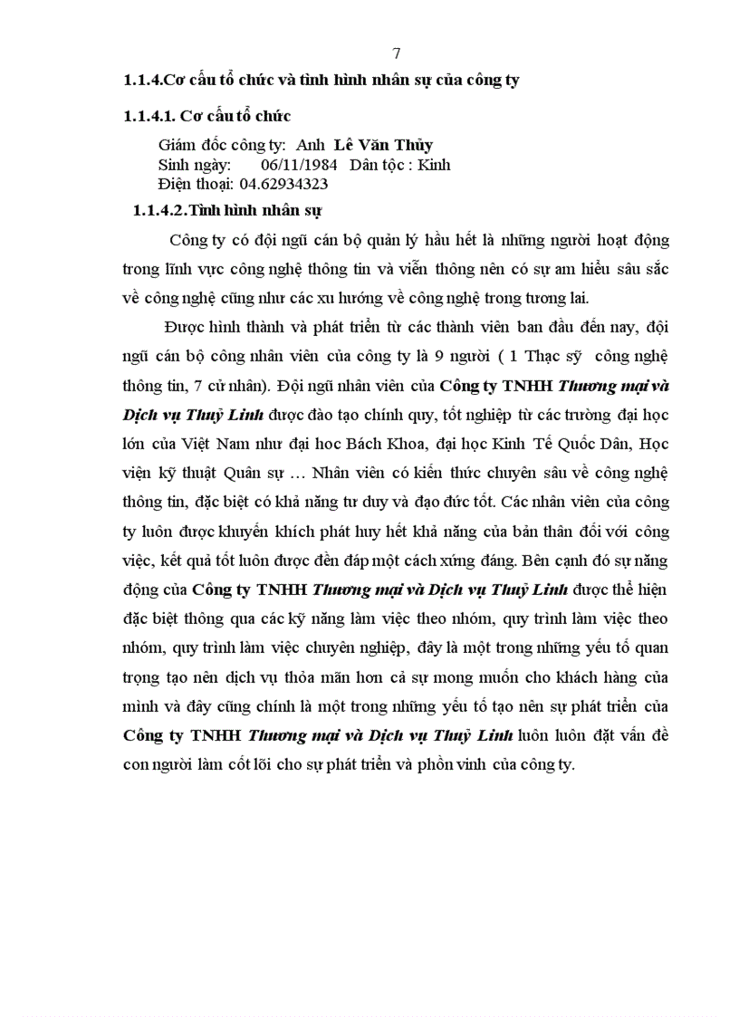 image for page Xây dựng phần mềm quản lý Bán hàng tại công ty TNHH Thương mại và Dịch vụ Thuỷ Linh