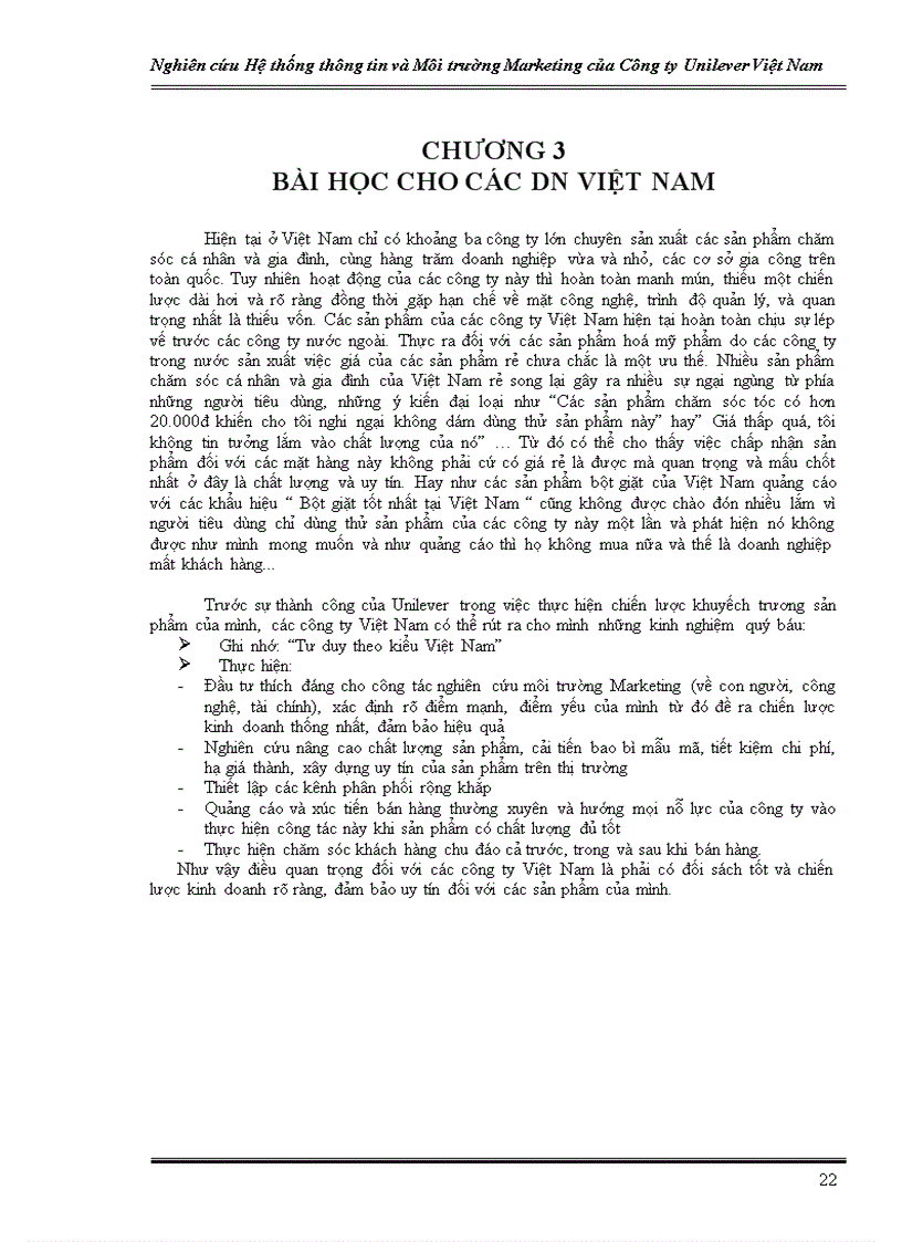 image for page Nghiên cứu Hệ thống thông tin và Môi trường Marketing của Công ty Unilever Việt Nam