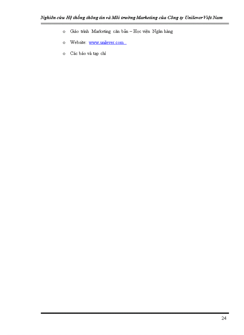 image for page Nghiên cứu Hệ thống thông tin và Môi trường Marketing của Công ty Unilever Việt Nam