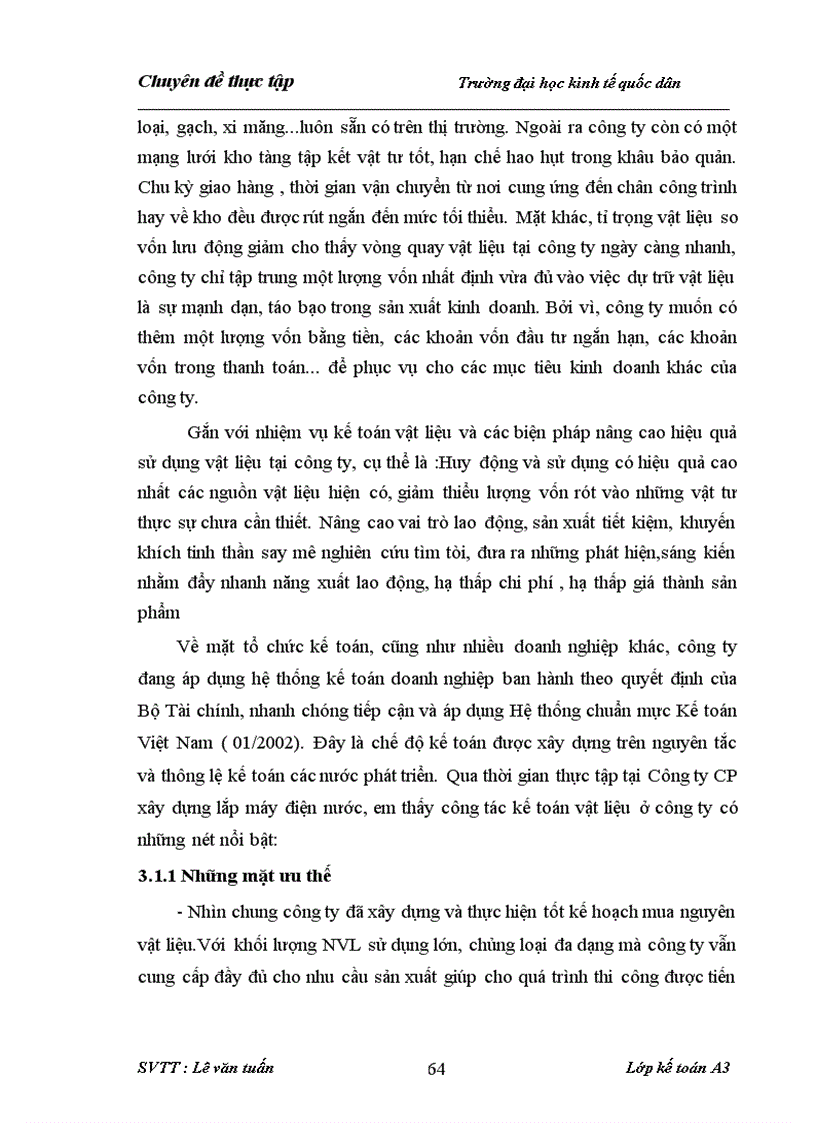 image for page Tổ chức công tác kế toán nguyên vật liệu tại Công ty CP xây dựng lắp máy điện nước Hà nội