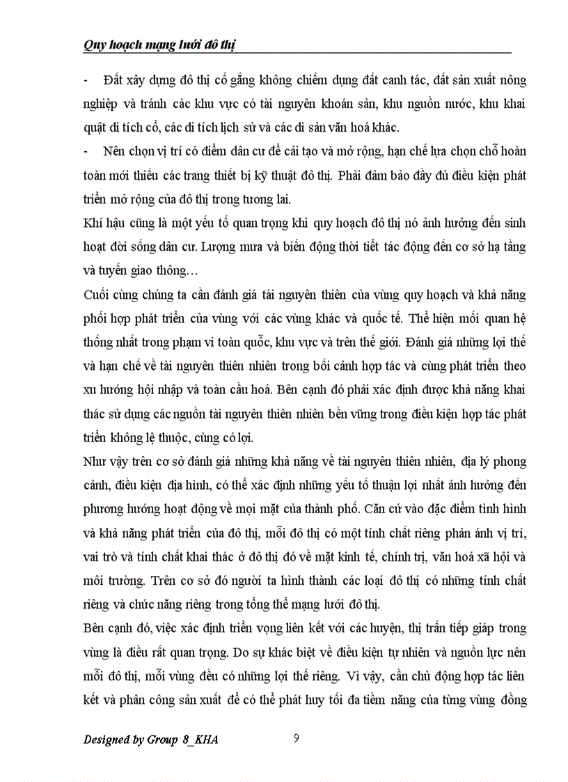 image for page Quy hoạch mạng lưới đô thị