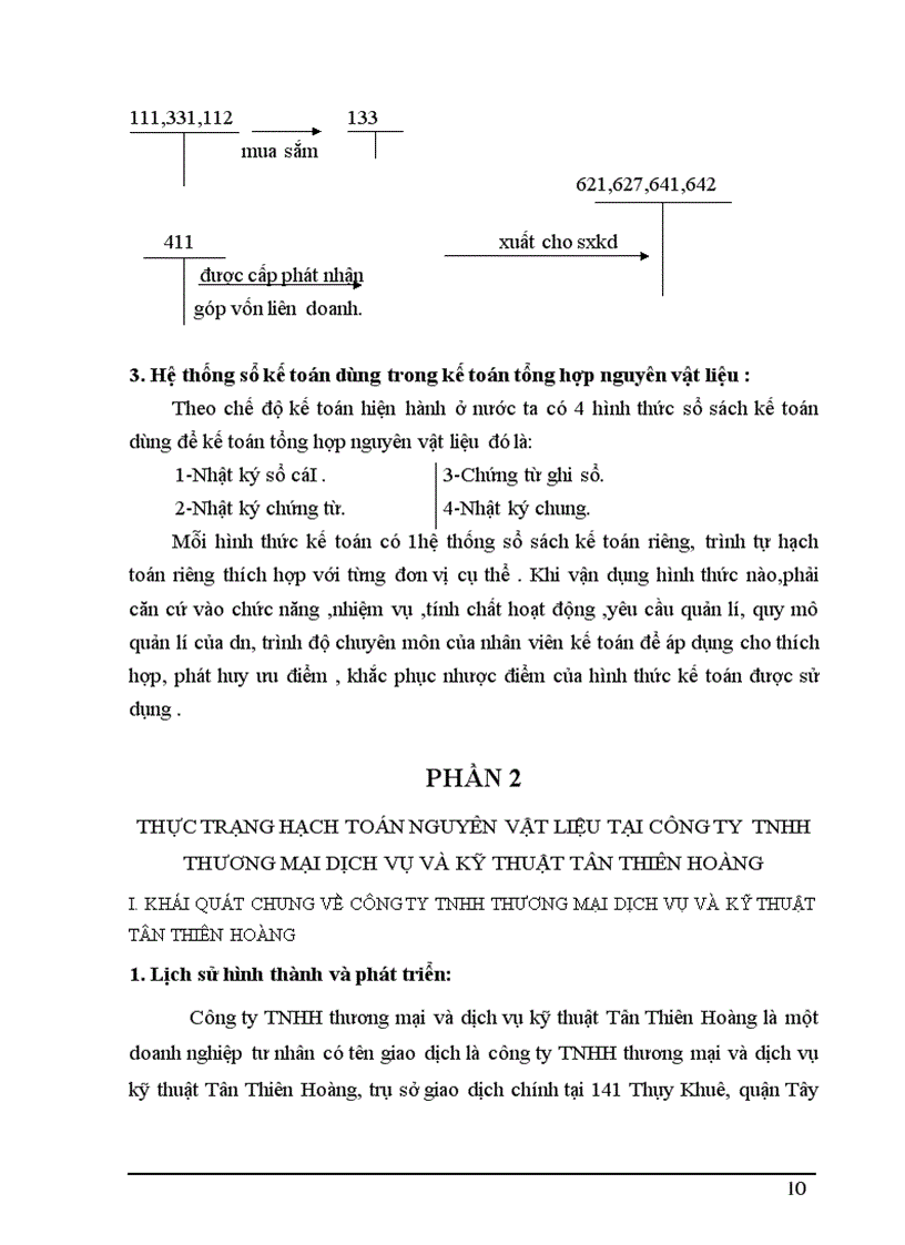 image for page Hạch toán nguyên vật liệu ở công ty TNHH thương mại dịch vụ và kỹ thuật Tân Thiên Hoàng