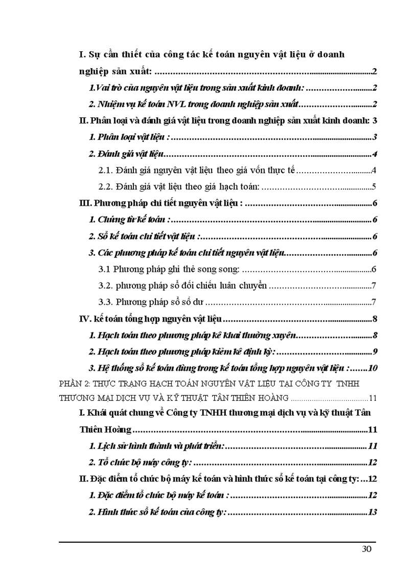 image for page Hạch toán nguyên vật liệu ở công ty TNHH thương mại dịch vụ và kỹ thuật Tân Thiên Hoàng
