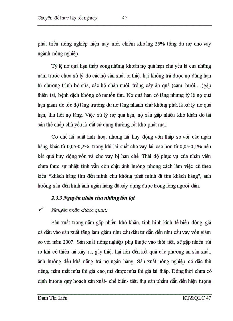 image for page Giải pháp nâng cao chất lượng tín dụng ngân hàng cho phát triển nông nghiệp trên địa bàn của NHNo PTNT huyện Văn Giang