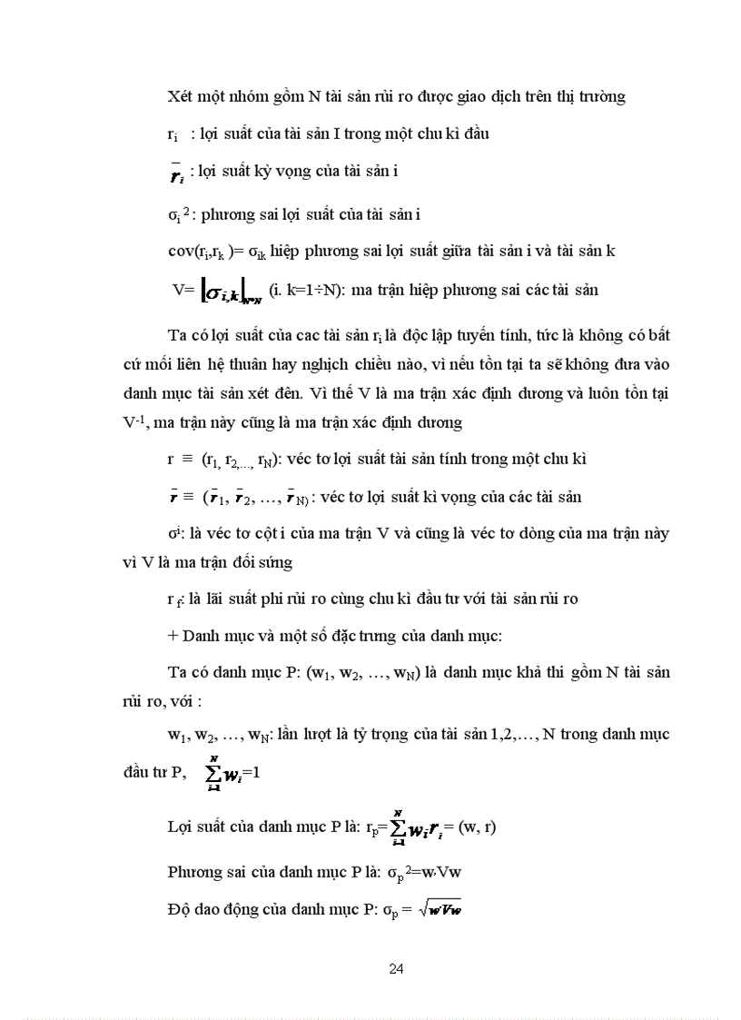 image for page Áp dụng phương pháp trung bình phương sai trong hoạt động phân tích và quản lý danh mục đầu tư