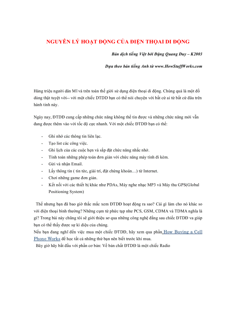 image for page Nguyên lý hoạt động của điện thoại di động