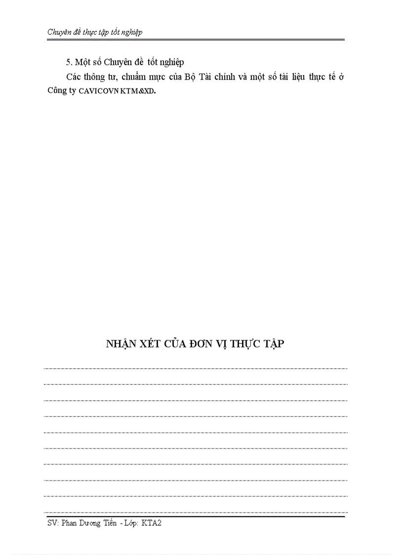 image for page Hoàn thiện kế toán chi phí sản xuất và tính giá thành sản phẩm xây lắp tại Công ty cổ phần CAVICOViệt Nam KTM XD