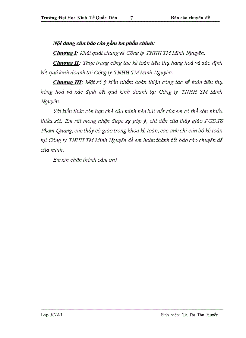 image for page Hoàn thiện kế toán tiêu thụ hàng hoá và xác định kết quả kinh doanh tại Công ty TNHH thương mại Minh Nguyên