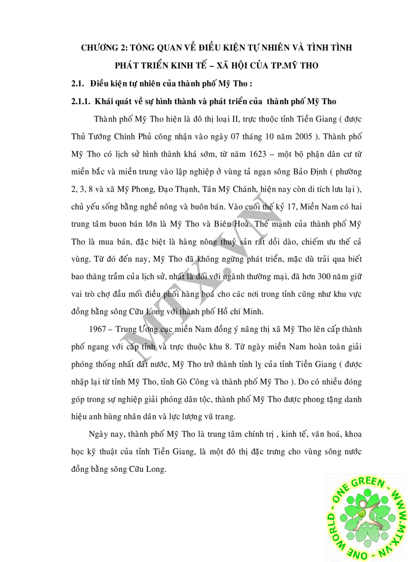 image for page Đánh giá chất lượng nước mặt sông Tiền qua đoạn thành phố Mỹ Tho