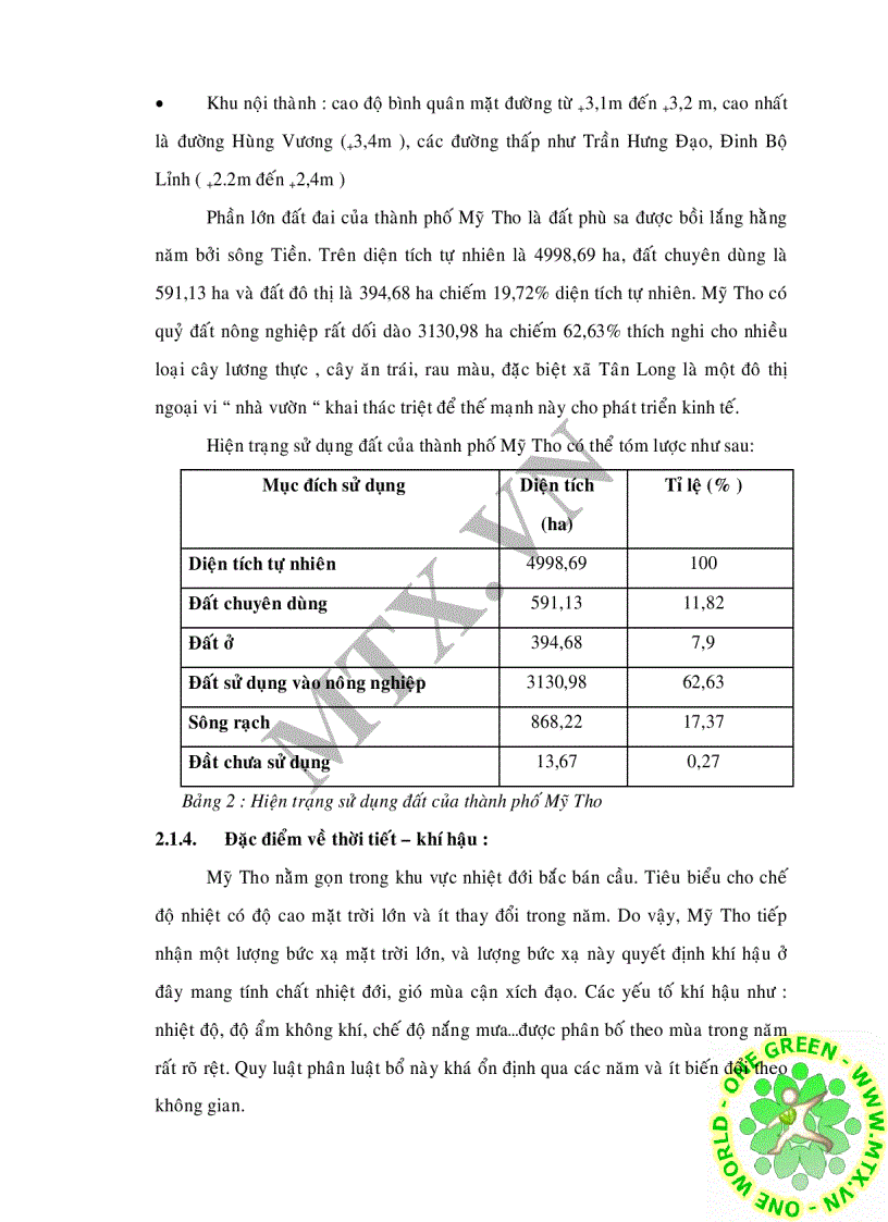 image for page Đánh giá chất lượng nước mặt sông Tiền qua đoạn thành phố Mỹ Tho