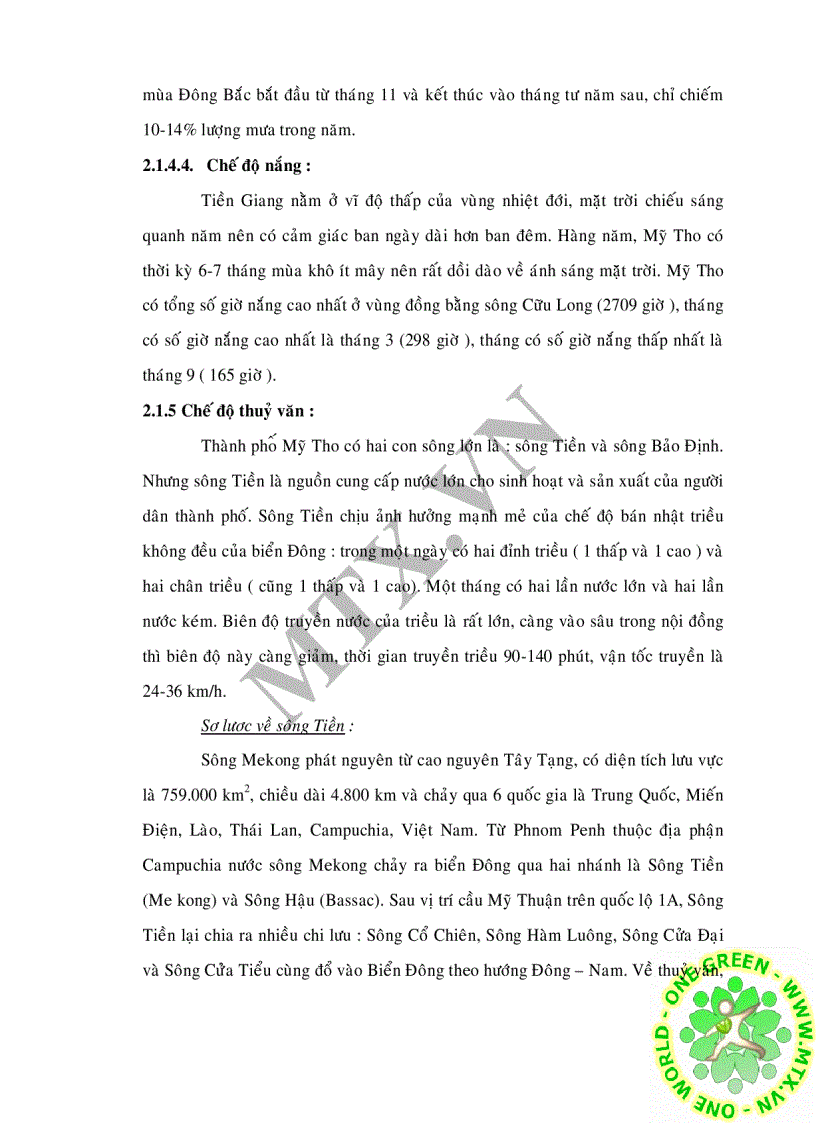 image for page Đánh giá chất lượng nước mặt sông Tiền qua đoạn thành phố Mỹ Tho