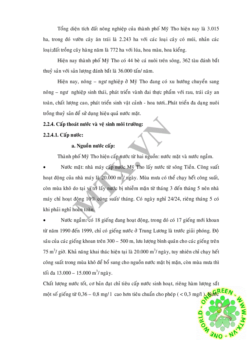 image for page Đánh giá chất lượng nước mặt sông Tiền qua đoạn thành phố Mỹ Tho