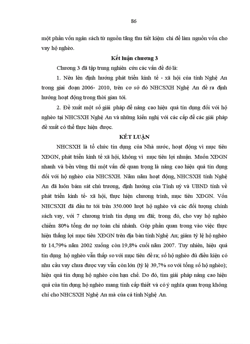 image for page Giải pháp nâng cao hiệu quả tín dụng đối với hộ nghèo tại Ngân hàng Chính sách xã hội tỉnh Nghệ An