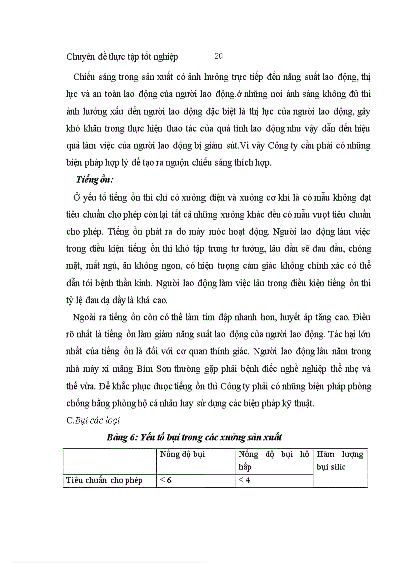 image for page Cải thiện điều kiện lao động trong công ty cổ phần xi măng Bỉm Sơn