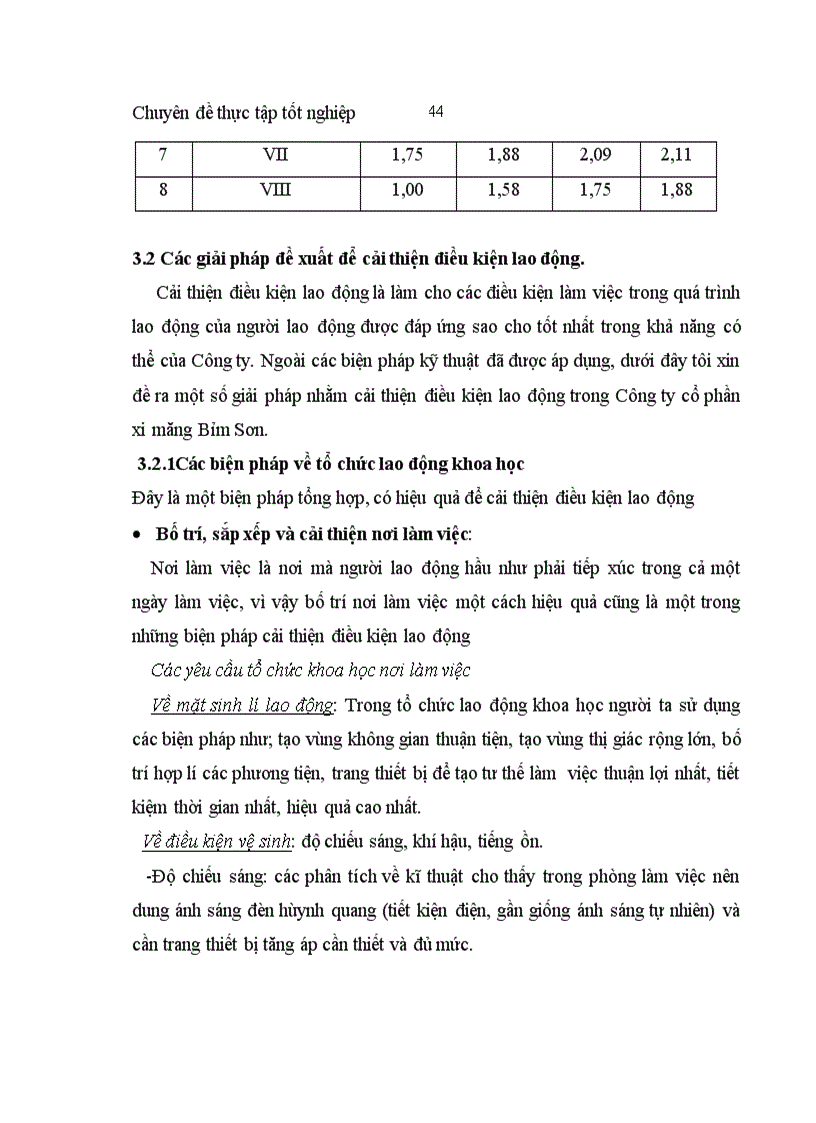 image for page Cải thiện điều kiện lao động trong công ty cổ phần xi măng Bỉm Sơn